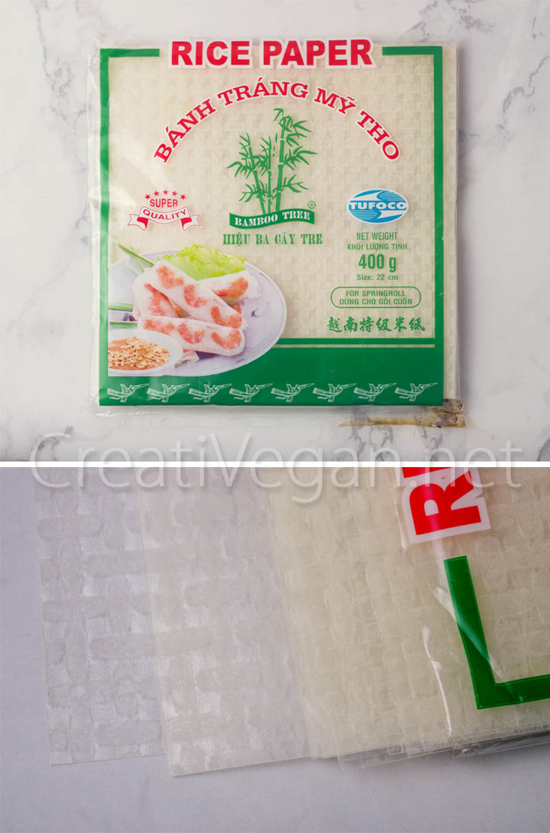 Obleas de papel de arroz