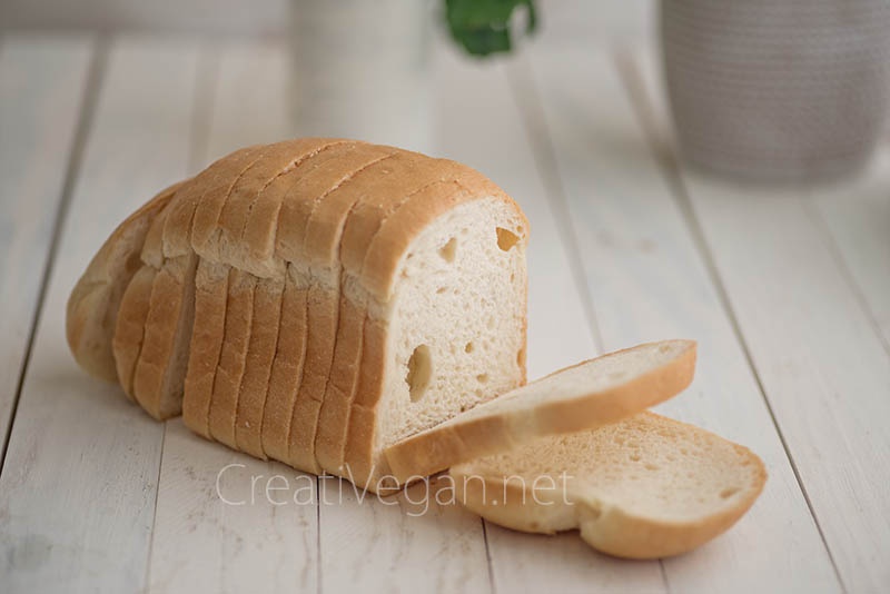 Pan de molde sin gluten (y vegano)
