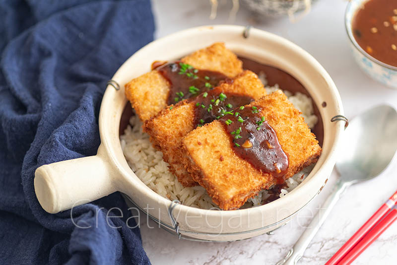 Tofu-katsu marinado