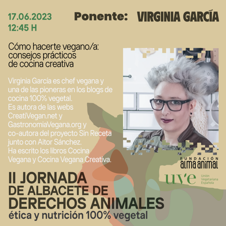 Charla de Virginia García - CreatiVegan en la II Jornada de Albacete de Derechos Animales